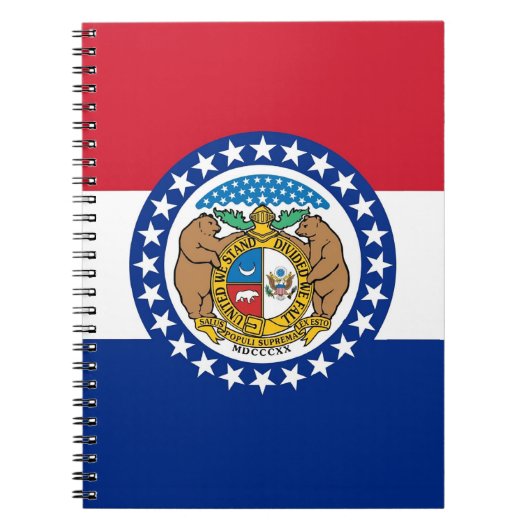 Notebook mit Flag des Missouri-Staat Notizblock (Vorderseite)