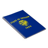 Notebook mit Flag des Oregon Staat Notizblock (Rechte Seite)