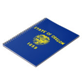 Notebook mit Flag des Oregon Staat Notizblock (Linke Seite)