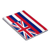 Notebook mit Flag Hawaii-Staat Notizblock (Rechte Seite)
