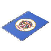 Notebook mit Flag Minnesota-Staat Notizblock (Linke Seite)