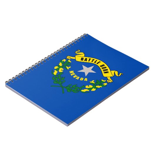 Notebook mit Flag Nevada Staat Notizblock (Linke Seite)