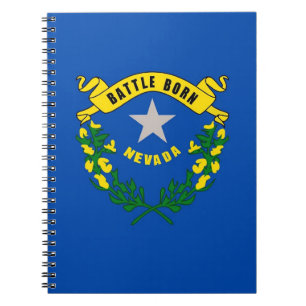 Notebook mit Flag Nevada Staat Notizblock