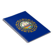 Notebook mit Flag New Hampshire Staat Notizblock (Rechte Seite)