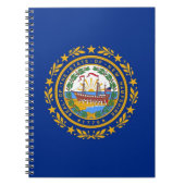 Notebook mit Flag New Hampshire Staat Notizblock (Vorderseite)