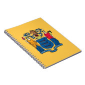 Notebook mit Flag New Jersey Staat Notizblock (Rechte Seite)