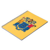 Notebook mit Flag New Jersey Staat Notizblock (Linke Seite)