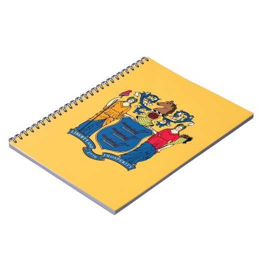 Notebook mit Flag New Jersey Staat Notizblock (Linke Seite)