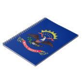 Notebook mit Flag Nord-Dakota-Staat Notizblock (Linke Seite)