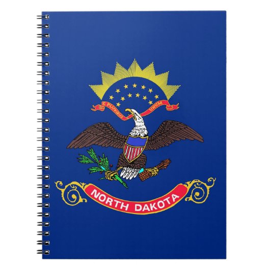 Notebook mit Flag Nord-Dakota-Staat Notizblock (Vorderseite)