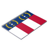 Notebook mit Flag North Carolina Staat Notizblock (Linke Seite)