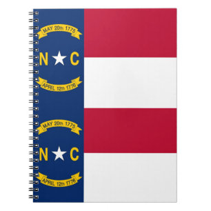 Notebook mit Flag North Carolina Staat Notizblock