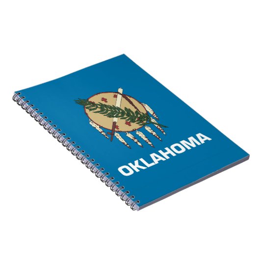 Notebook mit Flag Oklahoma Staat Notizblock (Rechte Seite)