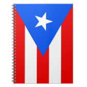 Notebook mit Flag Puerto Rico Staat Notizblock (Vorderseite)