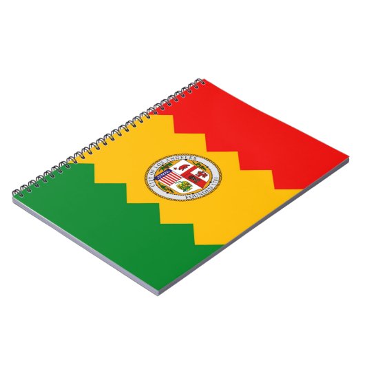 Notebook mit Flag von Los Angeles, Kalifornien Notizblock (Linke Seite)