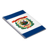 Notebook mit Flag West Virginia Staat Notizblock (Rechte Seite)