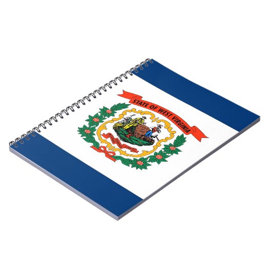 Notebook mit Flag West Virginia Staat Notizblock (Linke Seite)