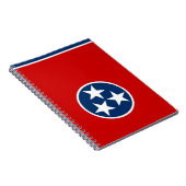 Notebook mit Flag zum Tennessee-Staat Notizblock (Rechte Seite)