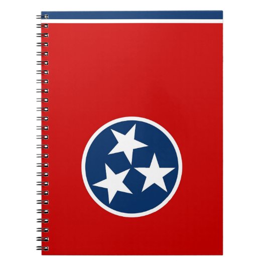 Notebook mit Flag zum Tennessee-Staat Notizblock (Vorderseite)