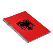 Notebook mit Flagge Albaniens Notizblock (Rechte Seite)