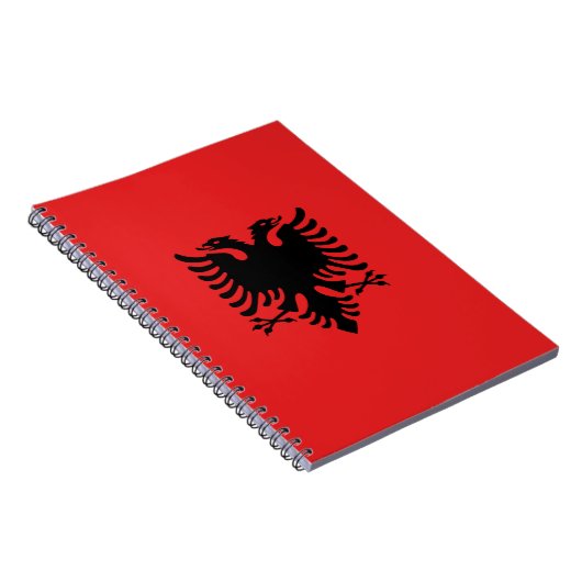 Notebook mit Flagge Albaniens Notizblock (Rechte Seite)