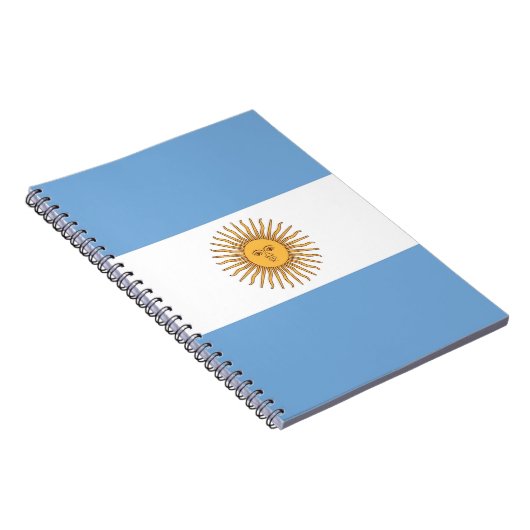 Notebook mit Flagge Argentiniens Notizblock (Rechte Seite)