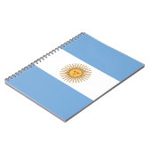 Notebook mit Flagge Argentiniens Notizblock (Linke Seite)