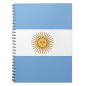 Notebook mit Flagge Argentiniens Notizblock (Vorderseite)