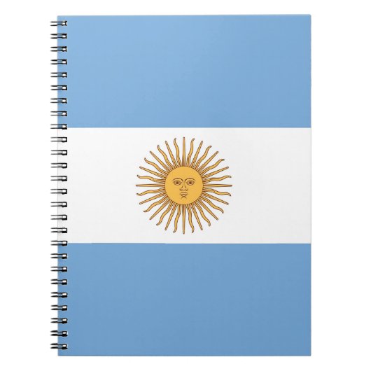 Notebook mit Flagge Argentiniens Notizblock (Vorderseite)
