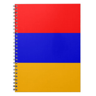 Notebook mit Flagge Armeniens Notizblock