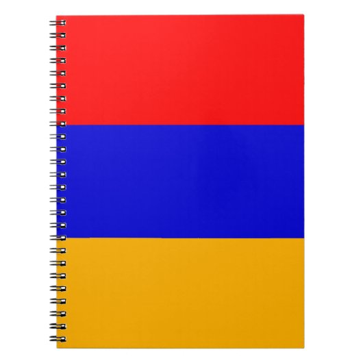 Notebook mit Flagge Armeniens Notizblock (Vorderseite)