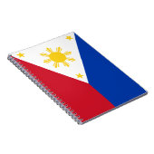Notebook mit Flagge auf den Philippinen Notizblock (Rechte Seite)