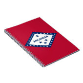 Notebook mit Flagge des Arkansas-Staat Notizblock (Rechte Seite)
