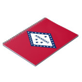 Notebook mit Flagge des Arkansas-Staat Notizblock (Linke Seite)