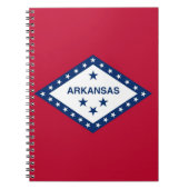 Notebook mit Flagge des Arkansas-Staat Notizblock (Vorderseite)
