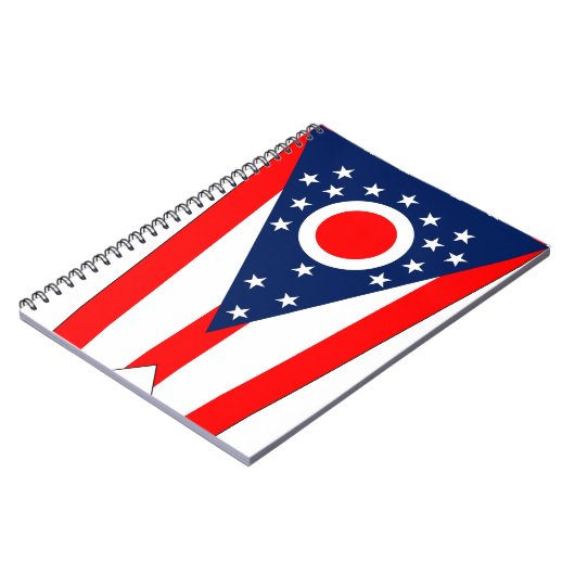 Notebook mit Flagge des Ohio-Staat Notizblock (Linke Seite)