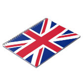 Notebook mit Flagge des Vereinigten Königreichs Notizblock (Linke Seite)