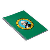 Notebook mit Flagge des Washingtoner Staat Notizblock (Rechte Seite)