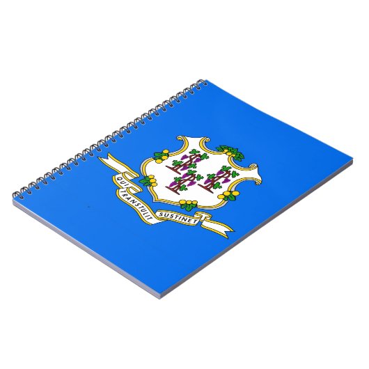 Notebook mit Flagge für Connecticut-Staat Notizblock (Linke Seite)