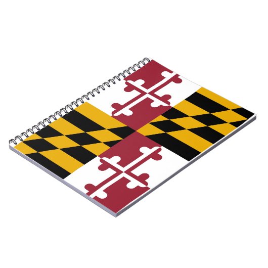 Notebook mit Flagge für Maryland-Staat Notizblock (Linke Seite)