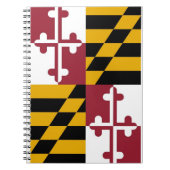 Notebook mit Flagge für Maryland-Staat Notizblock (Vorderseite)