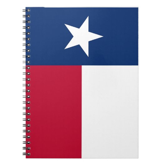 Notebook mit Flagge für Texas-Staat Notizblock (Vorderseite)