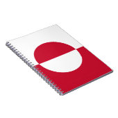Notebook mit Flagge Grönlands Notizblock (Rechte Seite)