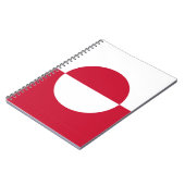 Notebook mit Flagge Grönlands Notizblock (Linke Seite)