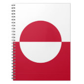 Notebook mit Flagge Grönlands Notizblock (Vorderseite)
