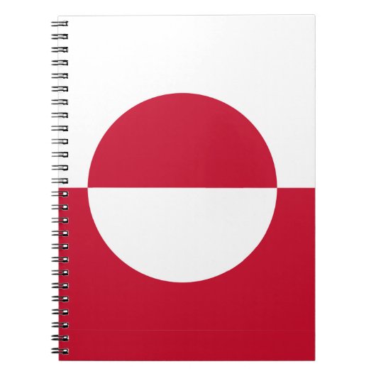 Notebook mit Flagge Grönlands Notizblock (Vorderseite)