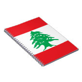 Notebook mit Flagge im Libanon Notizblock (Rechte Seite)