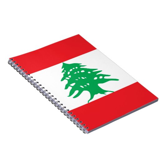 Notebook mit Flagge im Libanon Notizblock (Rechte Seite)
