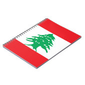 Notebook mit Flagge im Libanon Notizblock (Linke Seite)