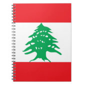 Notebook mit Flagge im Libanon Notizblock (Vorderseite)
